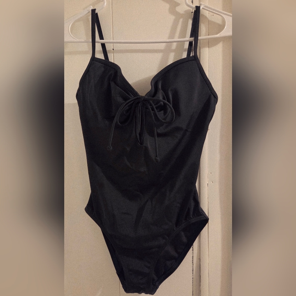 Y2K Black Victoria Secret One Piece Swimsuit 20% Spandex Size 8A